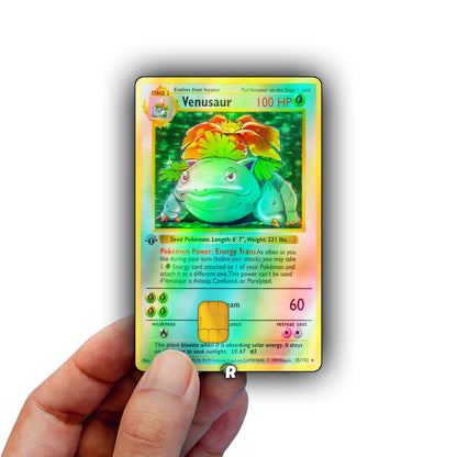 Venusaur Base Set Credit Card Skin