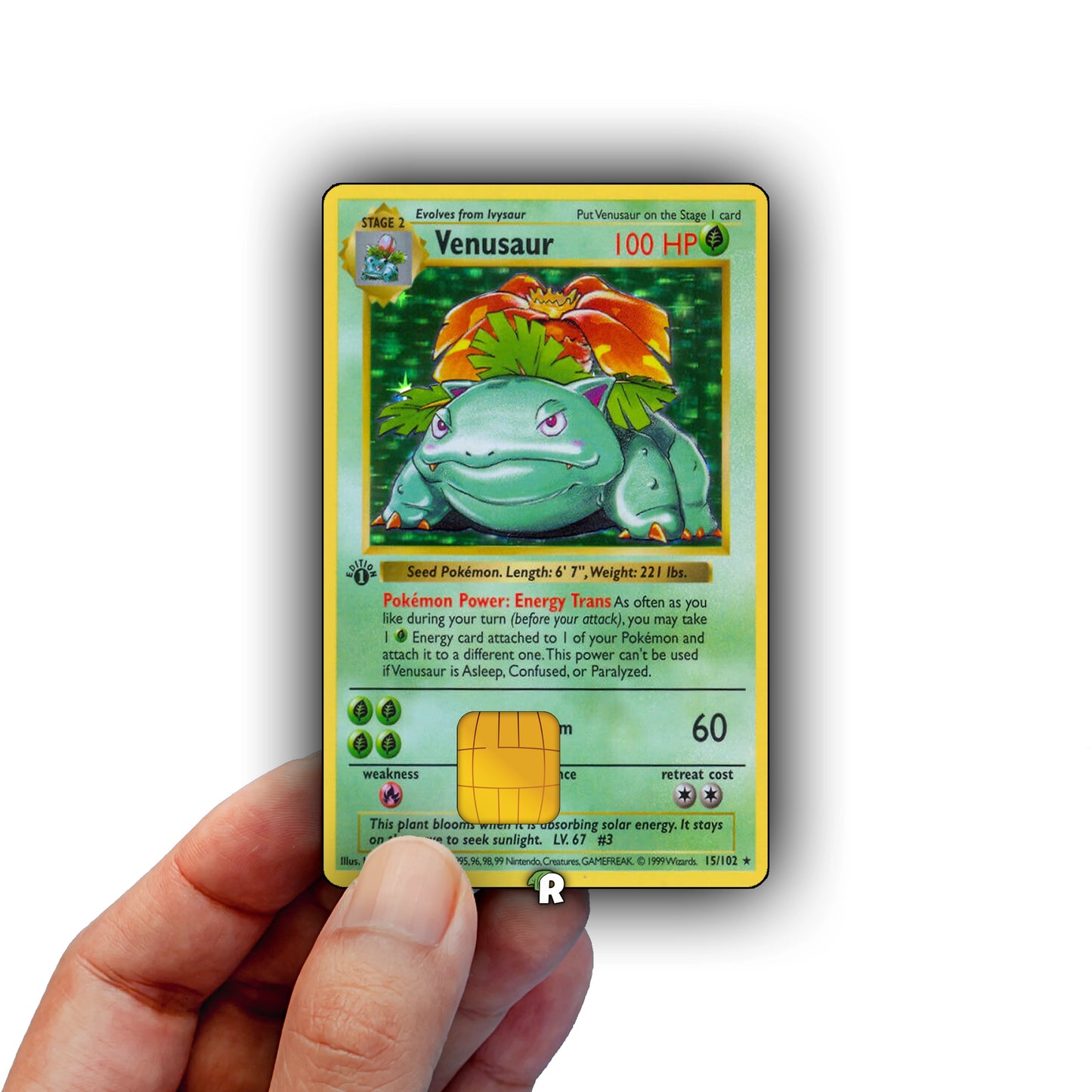 Venusaur Base Set Credit Card Skin