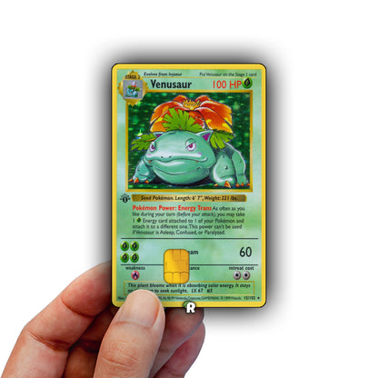 Venusaur Base Set Credit Card Skin