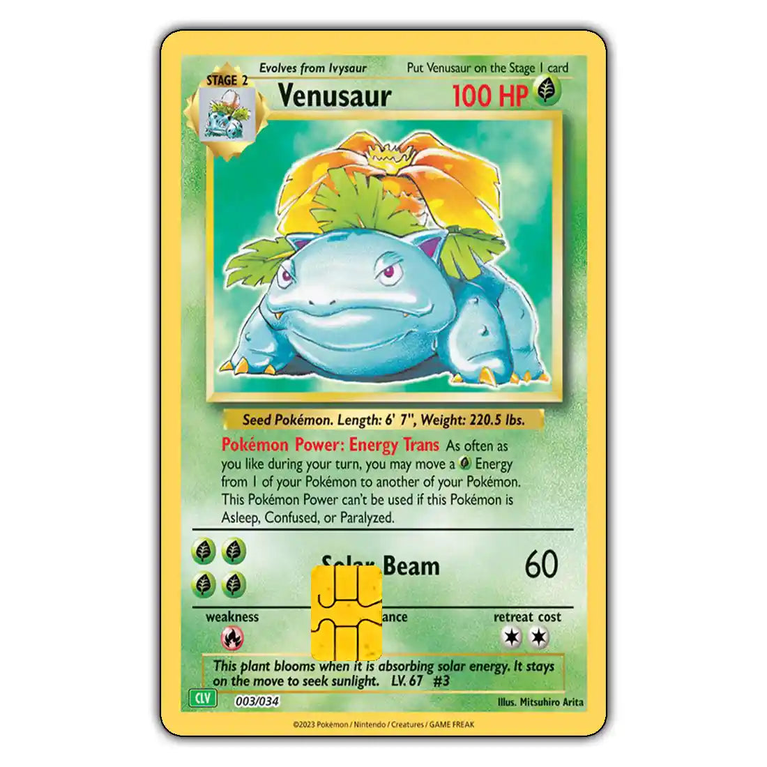 Venusaur Credit Card Skin