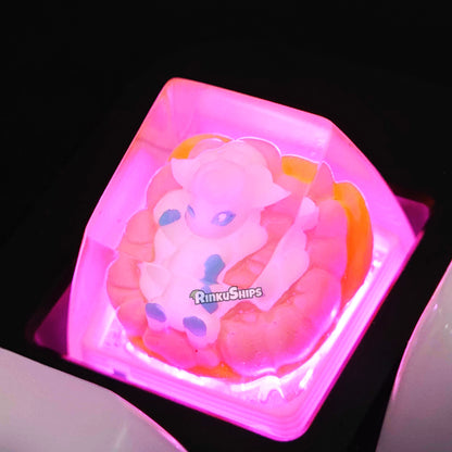 Vulpix Alolan Pink Keycap