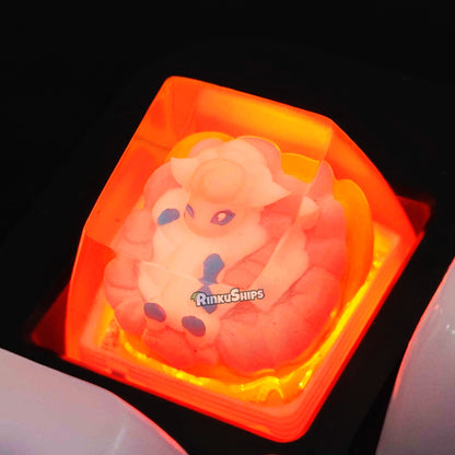 Vulpix Alolan Pink Keycap